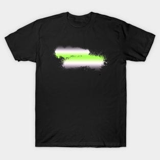 Agender Paint Smudge Minimalism T-Shirt